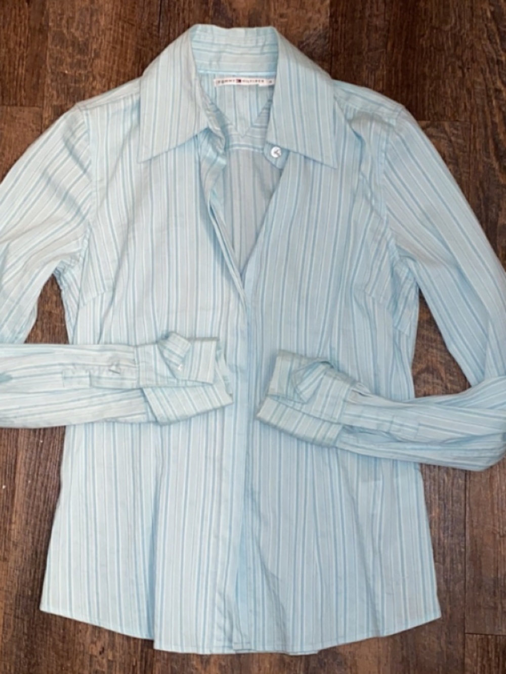 Tommy Hilfger Women’s Button-Up Striped Blouse